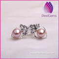 Beautiful freshwater pearl crystal earring wholesale